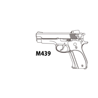 �y6��20������ �\�񏤕i�z�}���V�� S&W M439 �ؐ��O���b�v ABS �V���o�[�i���Ύ� ���f���K�� �����i�j