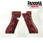 PANDORA ARMS 木製グリップ 東京マルイ グロック 用 スムース 樺材 レッド