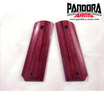 PANDORA ARMS 木製グリップ 東京マルイ コルト ガバメント 45オート 用 スムース 樺材 レッド