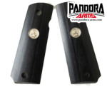 PANDORA ARMS 木製グリップ 東京マルイ GBB コルト ガバメント 用 スムース メダル 樺材 ブラック