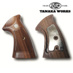 タナカワークス 木製グリップ＋Weight S&W Nフレーム・スクエアバット 用（M29 オーバーサイズ ウォールナット チェッカー）