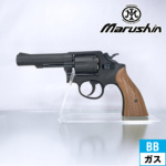 マルシン S&W M10 ミリタリー＆ポリス Xカート 木製グリップ HW ブラック（ガスガン リボルバー 本体 6mm）
