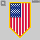 pb` MSM ~XybNL[ US FLAG VERTICAL SHIELDiPVCj